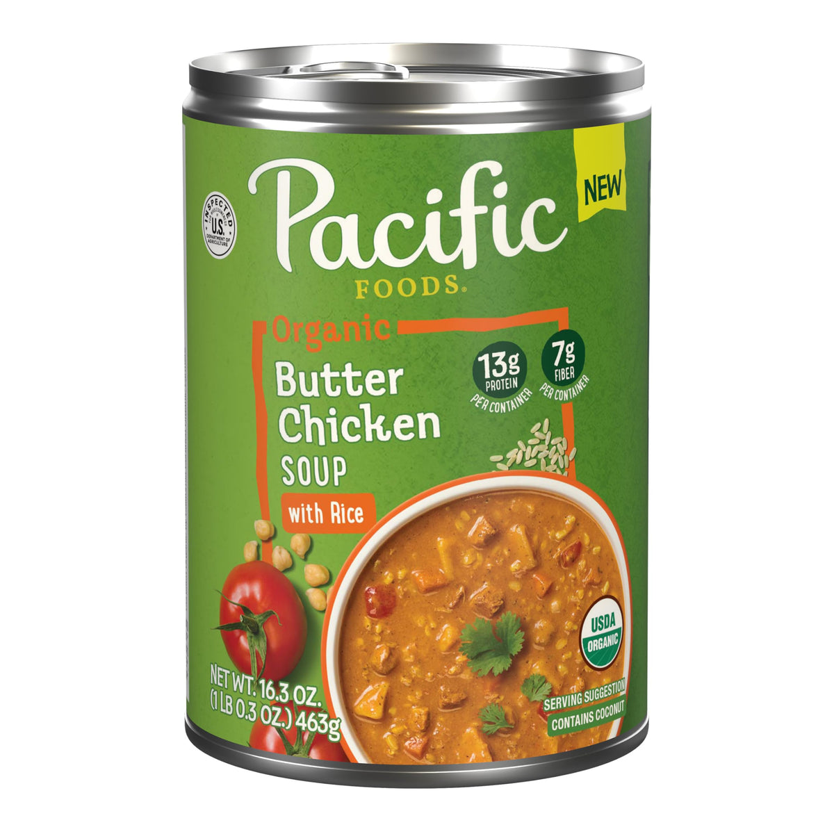 Pacific Foods Organic Chicken Noodle Soup, 16.1 oz Can (Pack of 12)