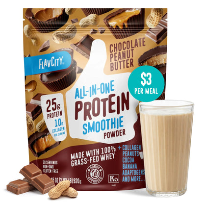 FlavCity Grass Fed Whey Protein Powder