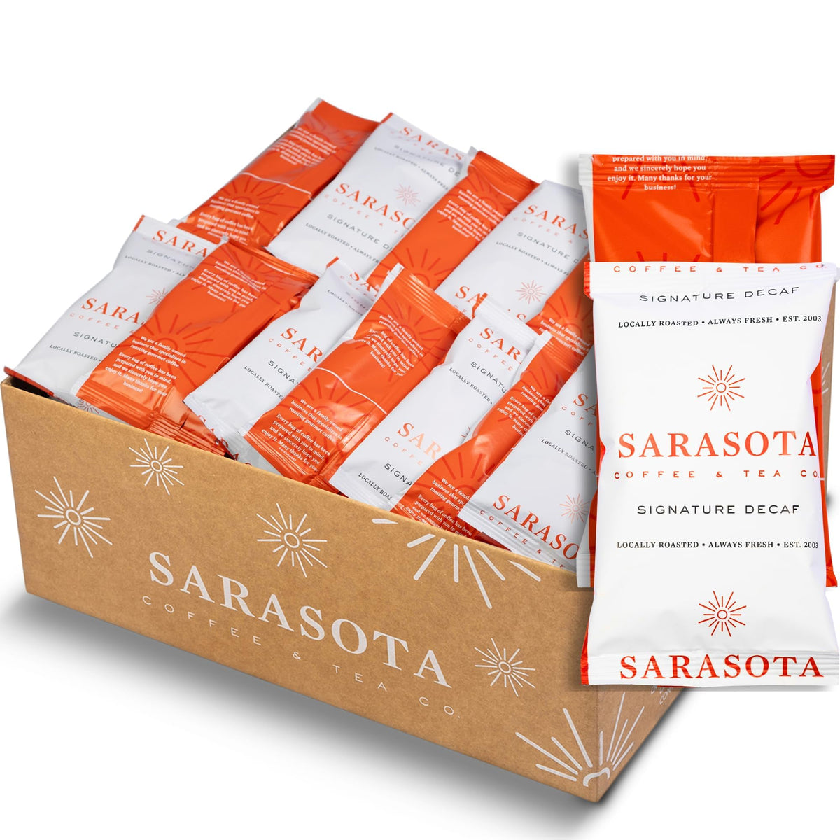 Low-Acid Decaf Flavored Ground Coffee – Premeasured Packs