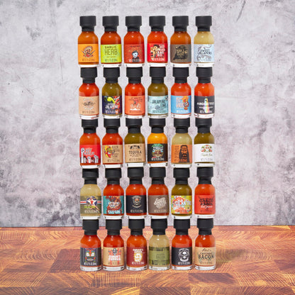 Thoughtfully Gourmet, Master Hot Sauce Collection Sampler Set, Set of 30