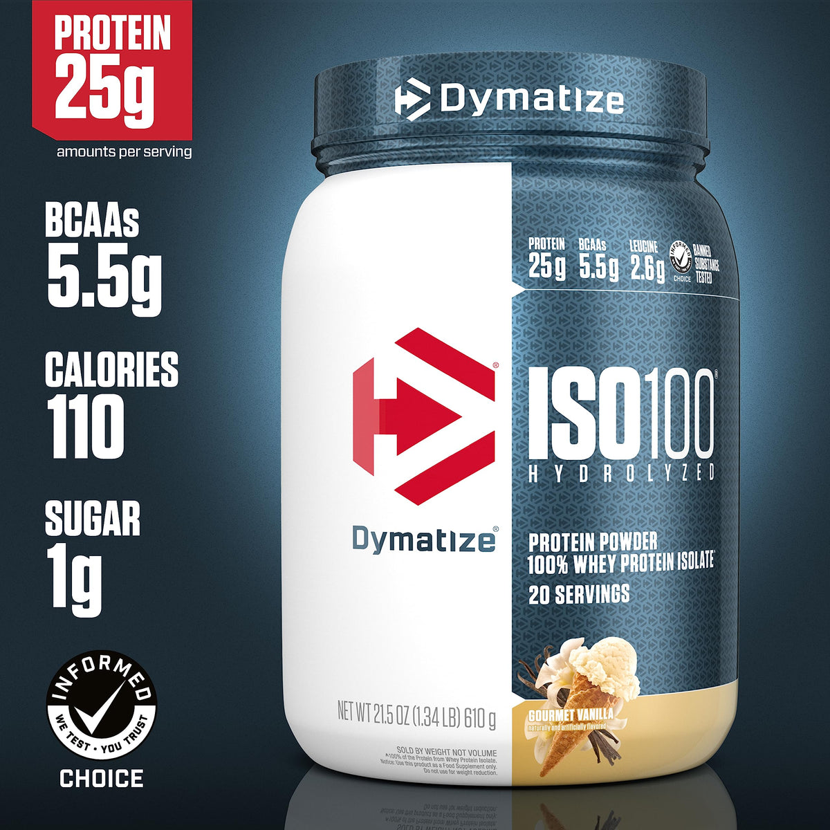 Hydrolyzed Whey Isolate Protein Powder – 25g Protein